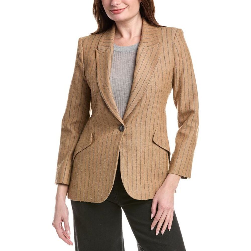L’Agence Womens L'agence Chamberlain Blazer, Brown